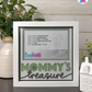 Mommy's Treasure - Crafted Memoirs Photo Frame By Printhaws Creations, Matte White Frame, In A Refined Range Of Colors, 8x8 Frame Holds (4R) Photo - For Mom