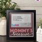 Mommy's Treasure - Crafted Memoirs Photo Frame By Printhaws Creations, Matte Black Frame, In A Refined Range Of Colors, 8x8 Frame Holds (4R) Photo - For Mom