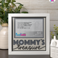 Mommy's Treasure - Crafted Memoirs Photo Frame By Printhaws Creations, Matte White Frame, In A Refined Range Of Colors, 8x8 Frame Holds (4R) Photo - For Mom
