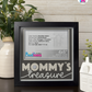 Mommy's Treasure - Crafted Memoirs Photo Frame By Printhaws Creations, Matte Black Frame, In A Refined Range Of Colors, 8x8 Frame Holds (4R) Photo - For Mom