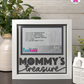 Mommy's Treasure - Crafted Memoirs Photo Frame By Printhaws Creations, Matte White Frame, In A Refined Range Of Colors, 8x8 Frame Holds (4R) Photo - For Mom