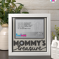 Mommy's Treasure - Crafted Memoirs Photo Frame By Printhaws Creations, Matte White Frame, In A Refined Range Of Colors, 8x8 Frame Holds (4R) Photo - For Mom