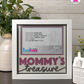 Mommy's Treasure - Crafted Memoirs Photo Frame By Printhaws Creations, Matte White Frame, In A Refined Range Of Colors, 8x8 Frame Holds (4R) Photo - For Mom