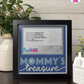 Mommy's Treasure - Crafted Memoirs Photo Frame By Printhaws Creations, Matte Black Frame, In A Refined Range Of Colors, 8x8 Frame Holds (4R) Photo - For Mom