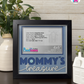 Mommy's Treasure - Crafted Memoirs Photo Frame By Printhaws Creations, Matte Black Frame, In A Refined Range Of Colors, 8x8 Frame Holds (4R) Photo - For Mom