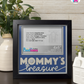 Mommy's Treasure - Crafted Memoirs Photo Frame By Printhaws Creations, Matte Black Frame, In A Refined Range Of Colors, 8x8 Frame Holds (4R) Photo - For Mom