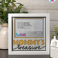 Mommy's Treasure - Crafted Memoirs Photo Frame By Printhaws Creations, Matte White Frame, In A Refined Range Of Colors, 8x8 Frame Holds (4R) Photo - For Mom