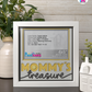 Mommy's Treasure - Crafted Memoirs Photo Frame By Printhaws Creations, Matte White Frame, In A Refined Range Of Colors, 8x8 Frame Holds (4R) Photo - For Mom
