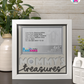 Mommy's Treasures - Crafted Memoirs Photo Frame By Printhaws Creations, Matte White Frame, In A Refined Range Of Colors, 8x8 Frame Holds (4R) Photo - For Mom