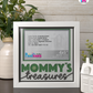 Mommy's Treasures - Crafted Memoirs Photo Frame By Printhaws Creations, Matte White Frame, In A Refined Range Of Colors, 8x8 Frame Holds (4R) Photo - For Mom