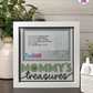 Mommy's Treasures - Crafted Memoirs Photo Frame By Printhaws Creations, Matte White Frame, In A Refined Range Of Colors, 8x8 Frame Holds (4R) Photo - For Mom