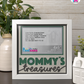 Mommy's Treasures - Crafted Memoirs Photo Frame By Printhaws Creations, Matte White Frame, In A Refined Range Of Colors, 8x8 Frame Holds (4R) Photo - For Mom