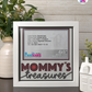 Mommy's Treasures - Crafted Memoirs Photo Frame By Printhaws Creations, Matte White Frame, In A Refined Range Of Colors, 8x8 Frame Holds (4R) Photo - For Mom
