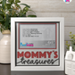 Mommy's Treasures - Crafted Memoirs Photo Frame By Printhaws Creations, Matte White Frame, In A Refined Range Of Colors, 8x8 Frame Holds (4R) Photo - For Mom