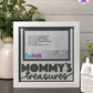 Mommy's Treasures - Crafted Memoirs Photo Frame By Printhaws Creations, Matte White Frame, In A Refined Range Of Colors, 8x8 Frame Holds (4R) Photo - For Mom
