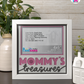 Mommy's Treasures - Crafted Memoirs Photo Frame By Printhaws Creations, Matte White Frame, In A Refined Range Of Colors, 8x8 Frame Holds (4R) Photo - For Mom