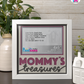 Mommy's Treasures - Crafted Memoirs Photo Frame By Printhaws Creations, Matte White Frame, In A Refined Range Of Colors, 8x8 Frame Holds (4R) Photo - For Mom