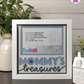 Mommy's Treasures - Crafted Memoirs Photo Frame By Printhaws Creations, Matte White Frame, In A Refined Range Of Colors, 8x8 Frame Holds (4R) Photo - For Mom