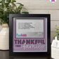 Thankful For Family - Crafted Memoirs Photo Frame By Printhaws Creations, Matte Black Frame In Amethyst Purple, Morning Harmony Theme (Light, Timeless), 8x8 Frame Holds (4R) Photo -  For Family Moments Together