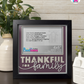 Thankful For Family - Crafted Memoirs Photo Frame By Printhaws Creations, Matte Black Frame In Amethyst Purple, Heirloom Glory Theme (Vintage, Timeless), 8x8 Frame Holds (4R) Photo -  For Family Moments Together