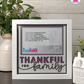 Thankful For Family - Crafted Memoirs Photo Frame By Printhaws Creations, Matte White Frame In Amethyst Purple, Nightfall Affection Theme (Dark, Timeless), 8x8 Frame Holds (4R) Photo -  For Family Moments Together