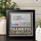 Thankful For Family - Crafted Memoirs Photo Frame By Printhaws Creations, Matte Black Frame In Boulder Brown, Heirloom Glory Theme (Vintage, Timeless), 8x8 Frame Holds (4R) Photo -  For Family Moments Together