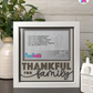 Thankful For Family - Crafted Memoirs Photo Frame By Printhaws Creations, Matte White Frame In Boulder Brown, Heirloom Glory Theme (Vintage, Timeless), 8x8 Frame Holds (4R) Photo -  For Family Moments Together