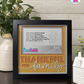 Thankful For Family - Crafted Memoirs Photo Frame By Printhaws Creations, Matte Black Frame In Citrine Orange, Morning Harmony Theme (Light, Timeless), 8x8 Frame Holds (4R) Photo -  For Family Moments Together