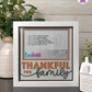 Thankful For Family - Crafted Memoirs Photo Frame By Printhaws Creations, Matte White Frame In Citrine Orange, Nightfall Affection Theme (Dark, Timeless), 8x8 Frame Holds (4R) Photo -  For Family Moments Together