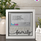 Thankful For Family - Crafted Memoirs Photo Frame By Printhaws Creations, Matte White Frame In Diamond White, Nightfall Affection Theme (Dark, Timeless), 8x8 Frame Holds (4R) Photo -  For Family Moments Together