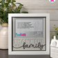 Thankful For Family - Crafted Memoirs Photo Frame By Printhaws Creations, Matte White Frame In Diamond White, Heirloom Glory Theme (Vintage, Timeless), 8x8 Frame Holds (4R) Photo -  For Family Moments Together