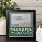 Thankful For Family - Crafted Memoirs Photo Frame By Printhaws Creations, Matte Black Frame In Emerald Green, Heirloom Glory Theme (Vintage, Timeless), 8x8 Frame Holds (4R) Photo -  For Family Moments Together