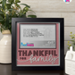 Thankful For Family - Crafted Memoirs Photo Frame By Printhaws Creations, Matte Black Frame In Garnet Red, Morning Harmony Theme (Light, Timeless), 8x8 Frame Holds (4R) Photo -  For Family Moments Together