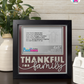 Thankful For Family - Crafted Memoirs Photo Frame By Printhaws Creations, Matte Black Frame In Garnet Red, Heirloom Glory Theme (Vintage, Timeless), 8x8 Frame Holds (4R) Photo -  For Family Moments Together