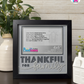 Thankful For Family - Crafted Memoirs Photo Frame By Printhaws Creations, Matte Black Frame In Moonstone Gray, Morning Harmony Theme (Light, Timeless), 8x8 Frame Holds (4R) Photo -  For Family Moments Together