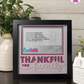 Thankful For Family - Crafted Memoirs Photo Frame By Printhaws Creations, Matte Black Frame In Quartz Pink, Morning Harmony Theme (Light, Timeless), 8x8 Frame Holds (4R) Photo -  For Family Moments Together