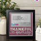 Thankful For Family - Crafted Memoirs Photo Frame By Printhaws Creations, Matte Black Frame In Quartz Pink, Heirloom Glory Theme (Vintage, Timeless), 8x8 Frame Holds (4R) Photo -  For Family Moments Together