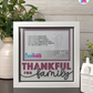Thankful For Family - Crafted Memoirs Photo Frame By Printhaws Creations, Matte White Frame In Quartz Pink, Nightfall Affection Theme (Dark, Timeless), 8x8 Frame Holds (4R) Photo -  For Family Moments Together