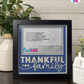 Thankful For Family - Crafted Memoirs Photo Frame By Printhaws Creations, Matte Black Frame In Sapphire Blue, Heirloom Glory Theme (Vintage, Timeless), 8x8 Frame Holds (4R) Photo -  For Family Moments Together