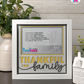 Thankful For Family - Crafted Memoirs Photo Frame By Printhaws Creations, Matte White Frame In Topaz Yellow, Morning Harmony Theme (Light, Timeless), 8x8 Frame Holds (4R) Photo -  For Family Moments Together