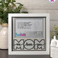 We Love You Mom - Crafted Memoirs Photo Frame By Printhaws Creations, Matte White Frame, In A Refined Range Of Colors, 8x8 Frame Holds (4R) Photo - For Mom