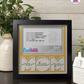We Love You Mom - Crafted Memoirs Photo Frame By Printhaws Creations, Matte Black Frame, In A Refined Range Of Colors, 8x8 Frame Holds (4R) Photo - For Mom