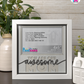 You Are One Awesome Mom - Crafted Memoirs Photo Frame By Printhaws Creations, Matte White Frame, In A Refined Range Of Colors, 8x8 Frame Holds (4R) Photo - For Mom