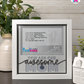 You Are One Awesome Mom - Crafted Memoirs Photo Frame By Printhaws Creations, Matte White Frame, In A Refined Range Of Colors, 8x8 Frame Holds (4R) Photo - For Mom
