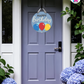 Builder Play - Birthday Door Hanger By Printhaws Creations, 16" Round Wooden Front Door Sign, Layered Hand-Painted Entryway Decor
