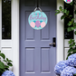Dream Frost - Birthday Door Hanger By Printhaws Creations, 16" Round Wooden Front Door Sign, Layered Hand-Painted Entryway Decor
