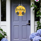 Golden Gala - Birthday Door Hanger By Printhaws Creations, 16" Round Wooden Front Door Sign, Layered Hand-Painted Entryway Decor