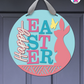 Butterfly - Easter Door Hanger By Printhaws Creations, 16" Round Wooden Front Door Sign, Layered Hand-Painted Entryway Decor