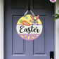 Carrots - Easter Door Hanger By Printhaws Creations, 16" Round Wooden Front Door Sign, Layered Hand-Painted Entryway Decor