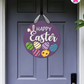 Eggs - Easter Door Hanger By Printhaws Creations, 16" Round Wooden Front Door Sign, Layered Hand-Painted Entryway Decor